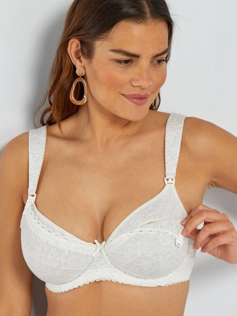 Soutien gorge d'allaitement 'Sans Complexe' gris
