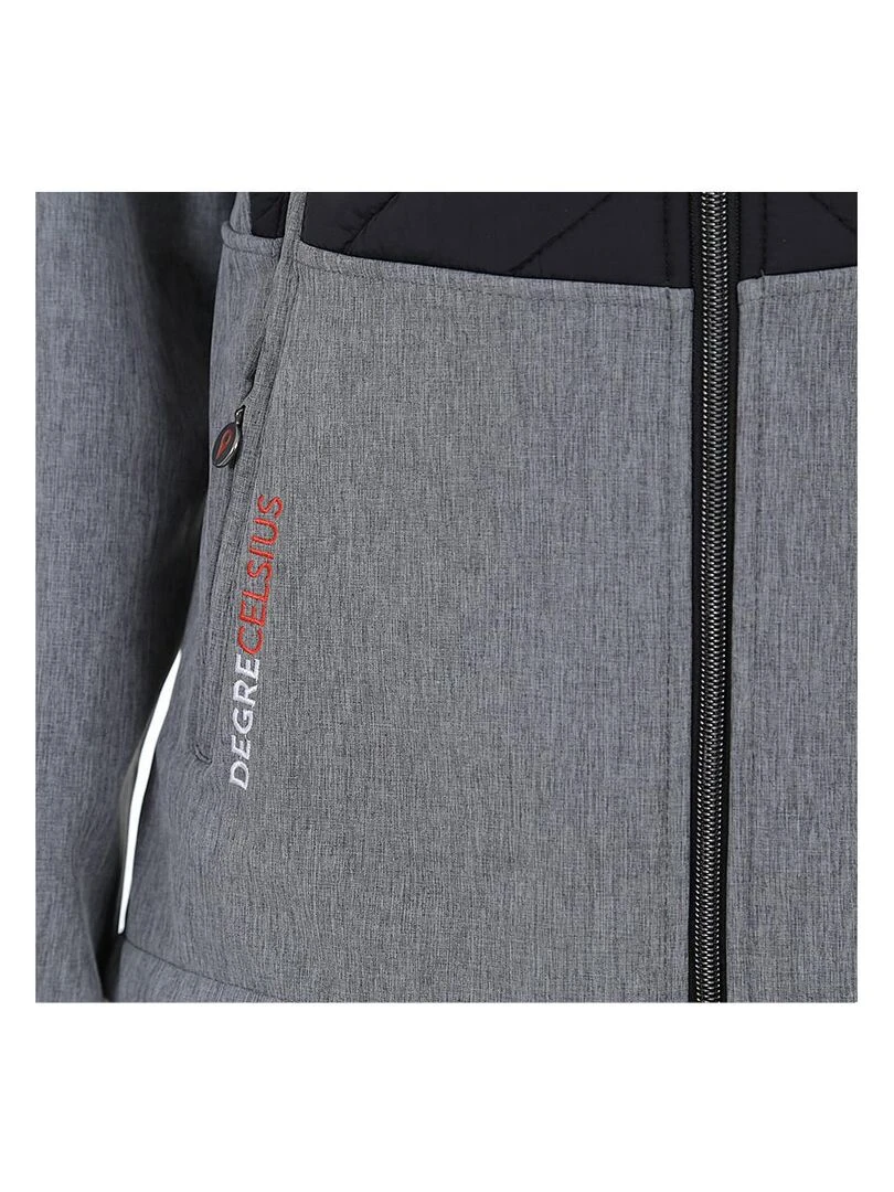 Blouson softshell femme ANDER   DEGRE CELSIUS   Gris