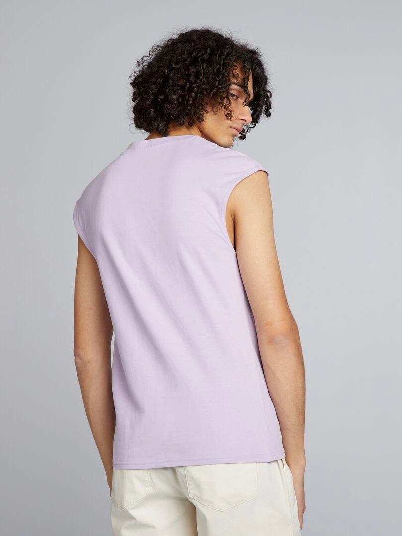 Débardeur à imprimé   mauve