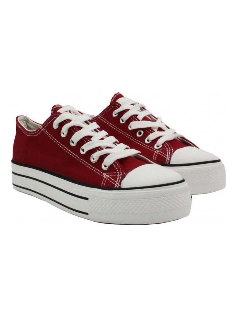 Baskets basses Kebello   Bordeaux