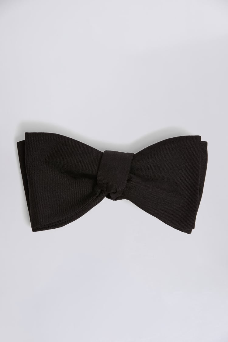 Black Silk Self-Tie Bow Tie Buy Online at Moss