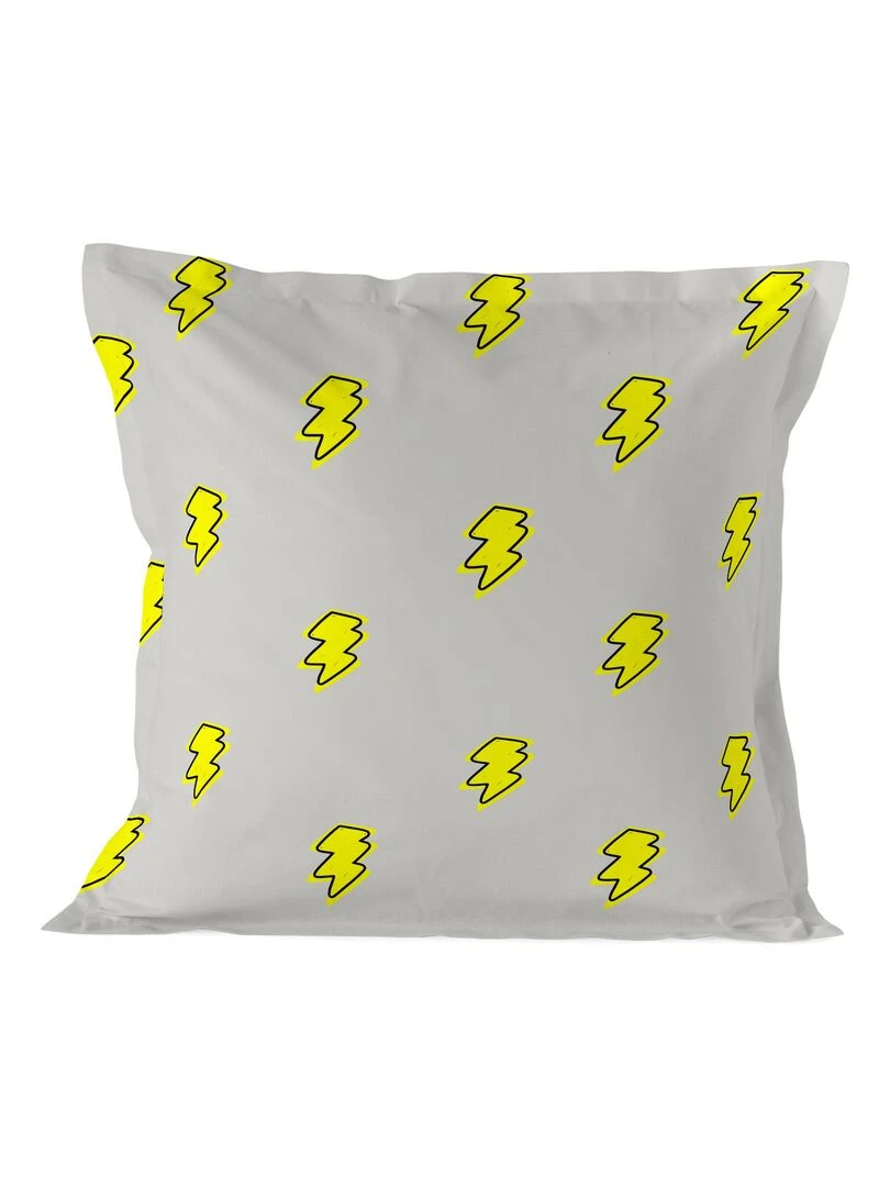 Taie d'oreiller Thunder "Happyfriday"   Gris Jaune Noir