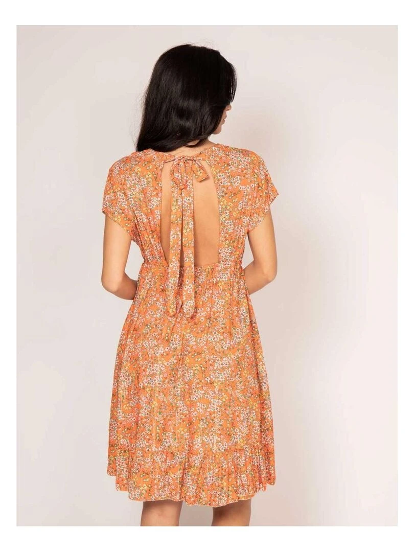 Robe courte motifs IJONA Orange