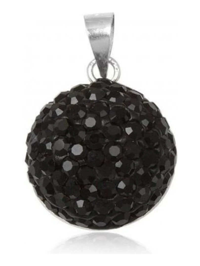 Pendentif shamballa  Bijoucolor   Noir