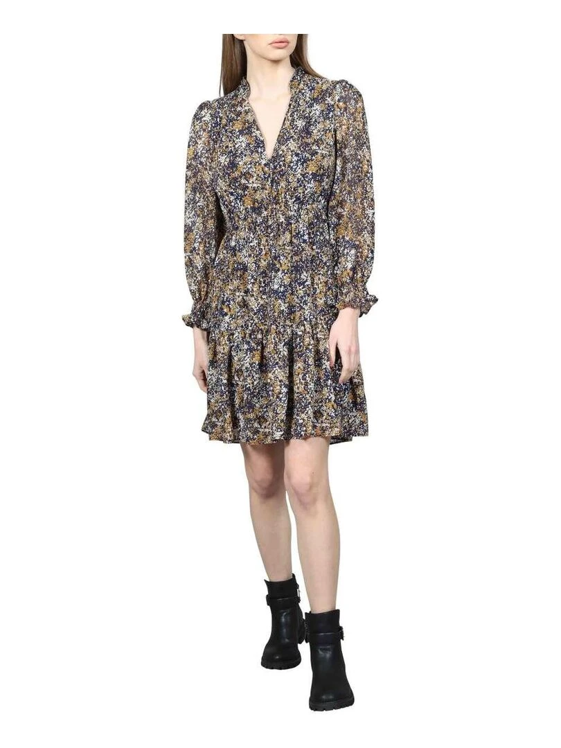 CHATTAWAK Robe courte babydoll Bleu marine