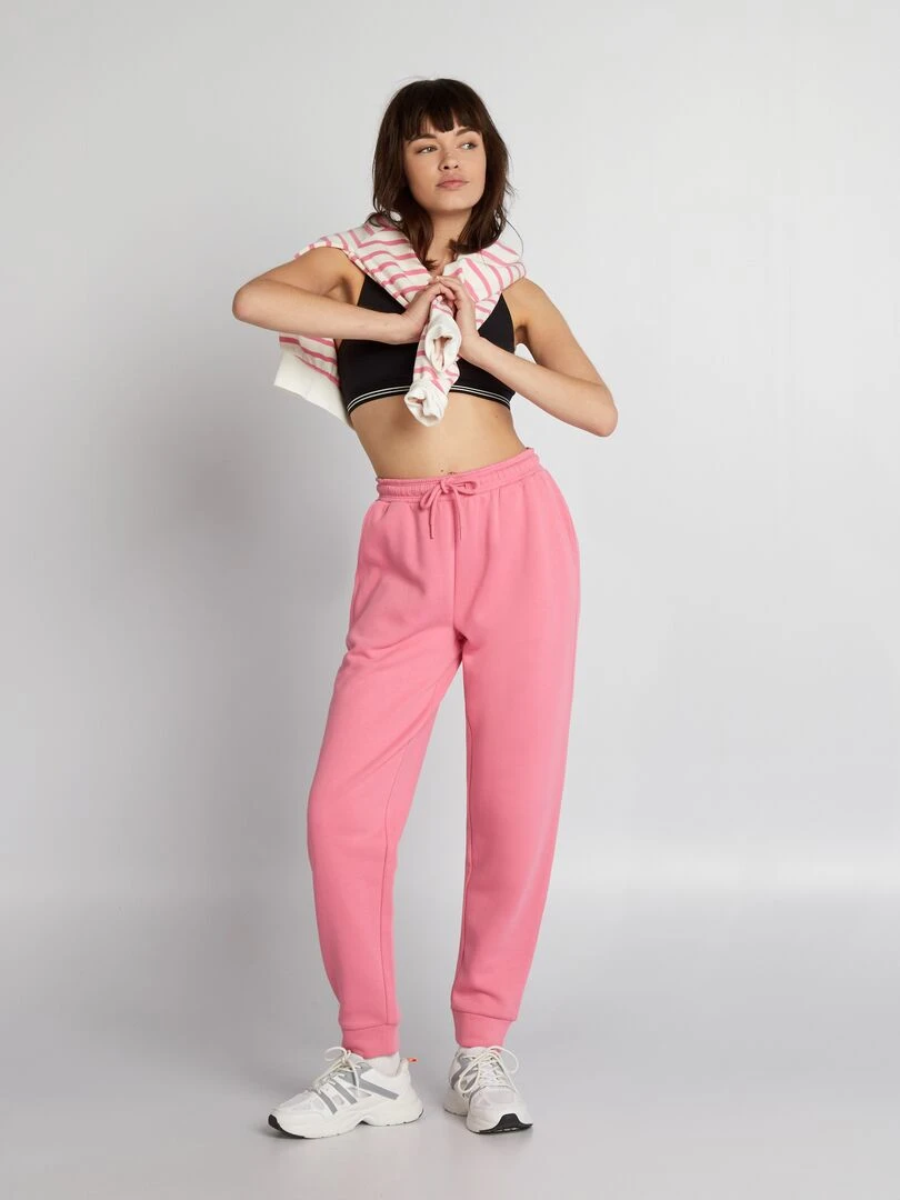 Pantalon de jogging rose