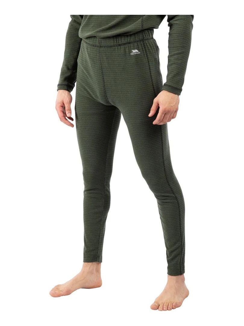 Trespass   Bas thermique KIRK   Noir Kaki