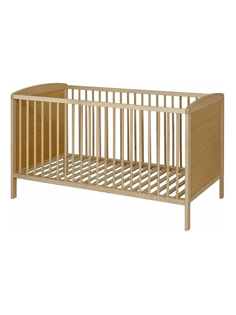 Pack lit bébé avec matelas Flocon AKITEN RETAIL Marron