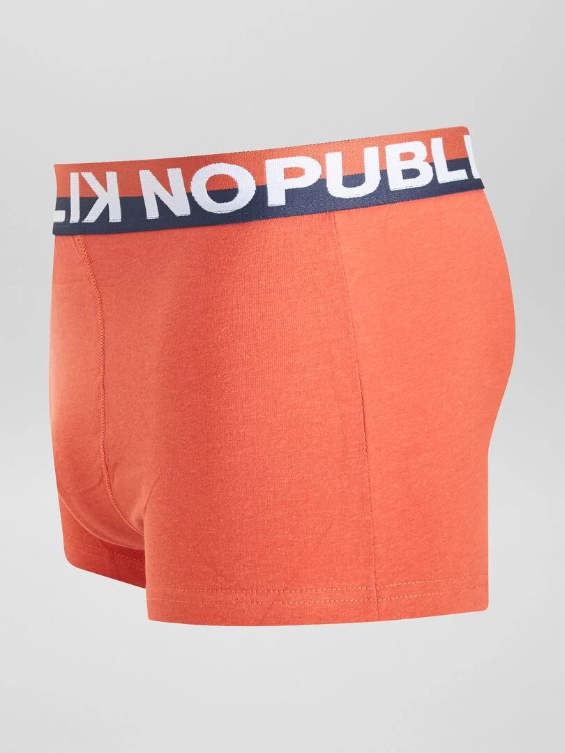 Lot de 3 boxers 'No Publik'   Bleu marine