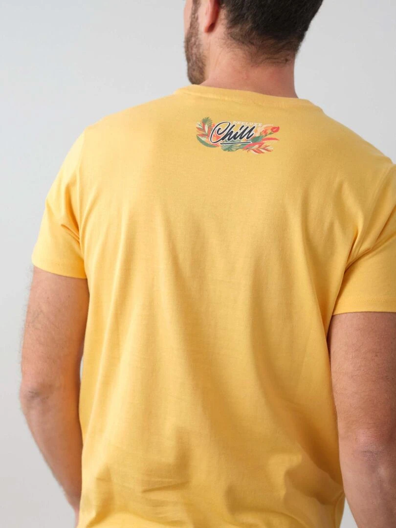 T shirt rock pour homme 'Deeluxe'   Jaune