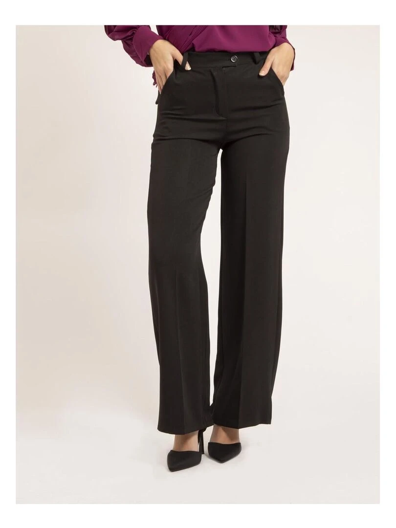 Pantalon coupe droite EMELINE Noir