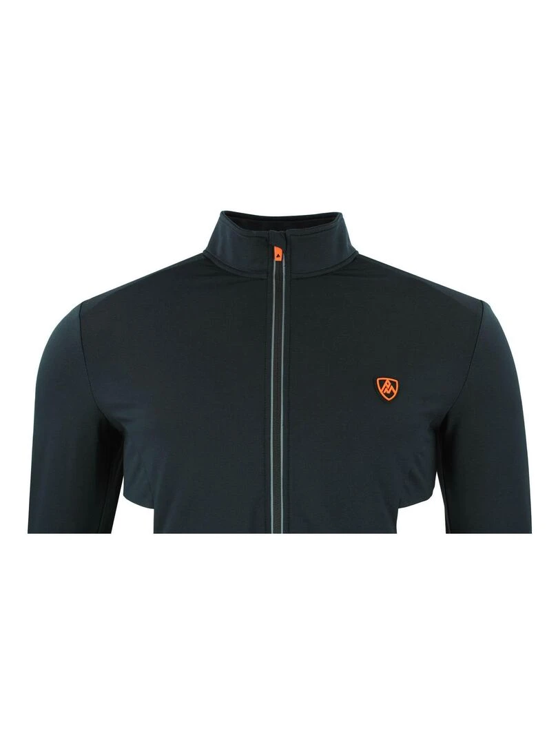 Top technique zippé homme CESPEED   PEAK MOUNTAIN   Noir Noir