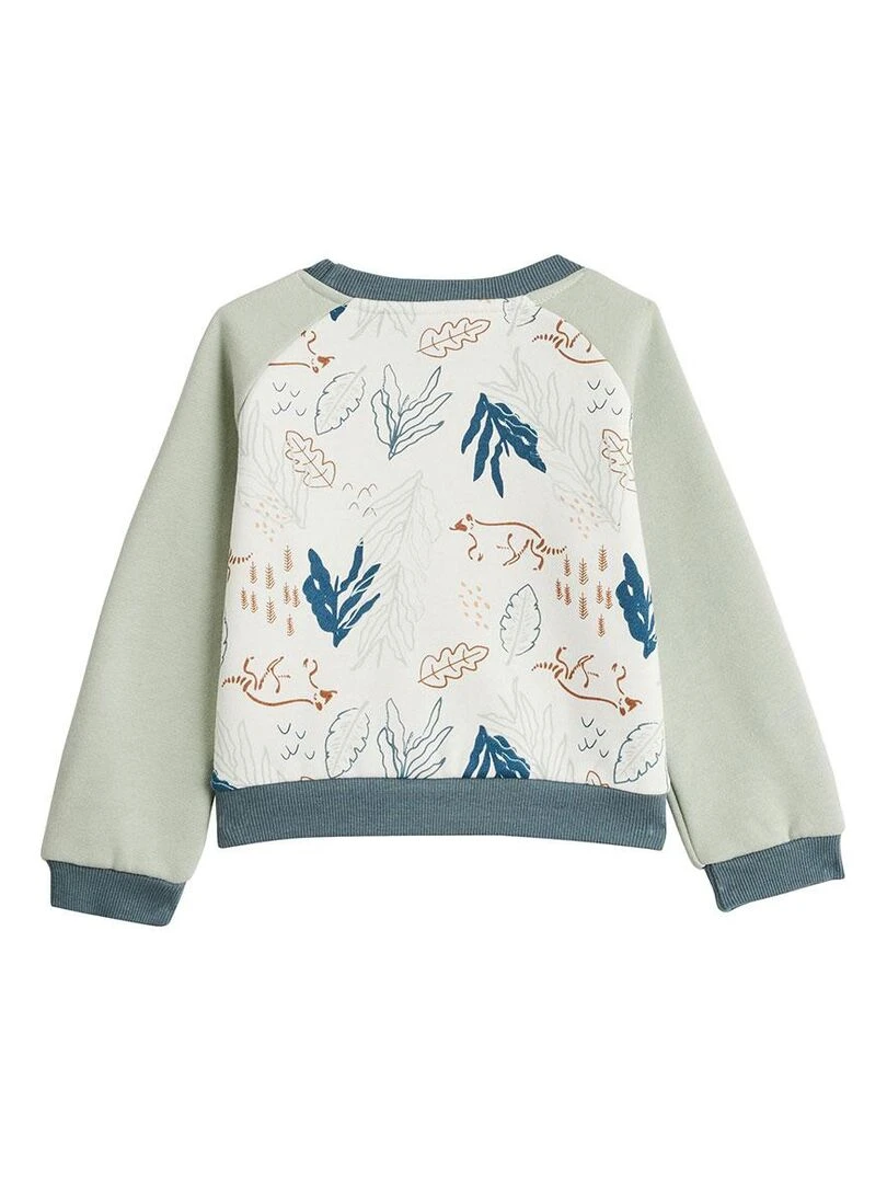 Sweat shirt en molleton garçon Oslo Vert