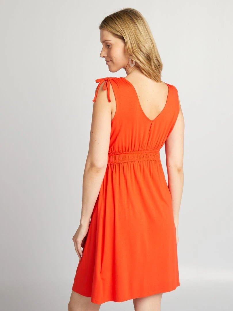 Robe courte allaitement   rouge