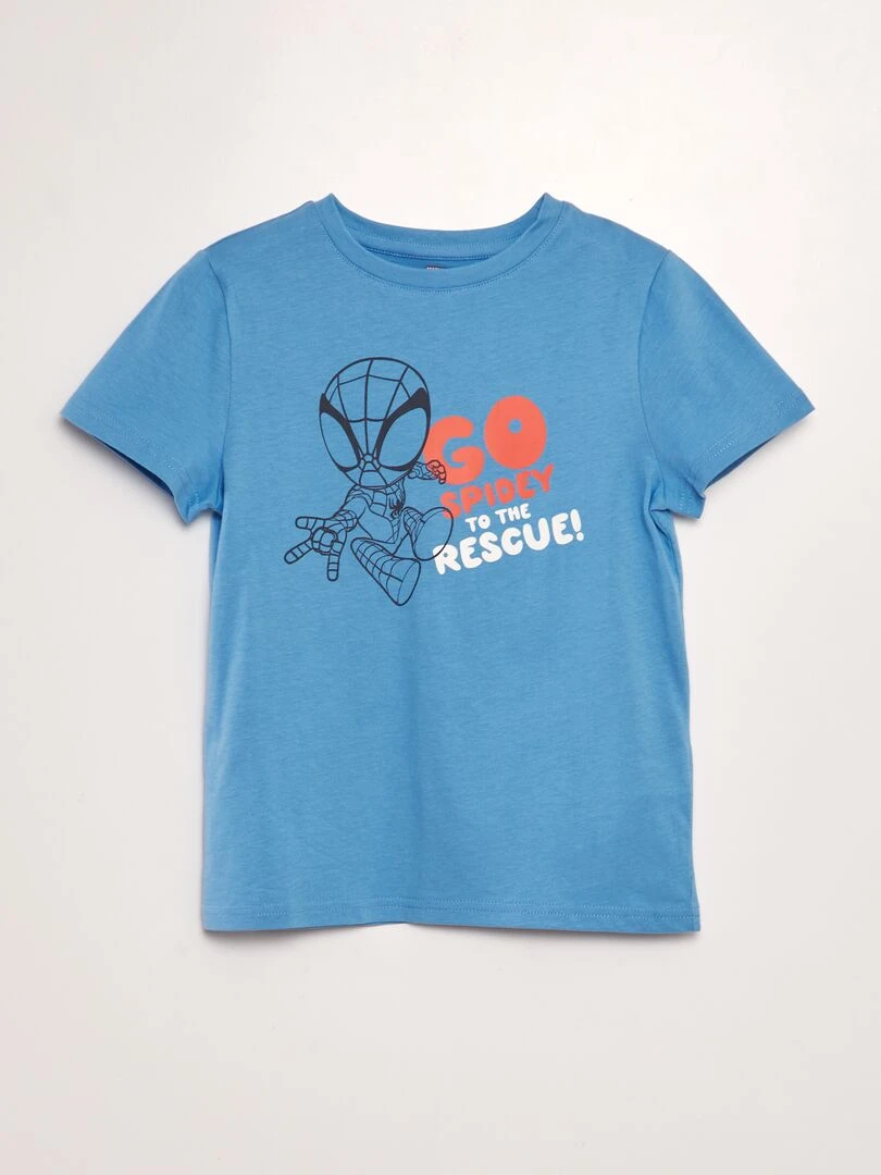 T shirt 'Spider Man' à col rond Bleu
