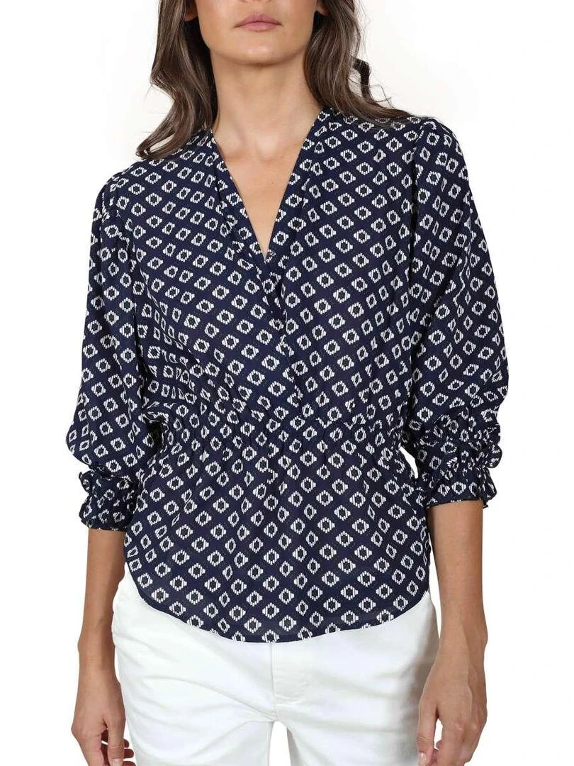 CHATTAWAK Blouse ample Bleu marine