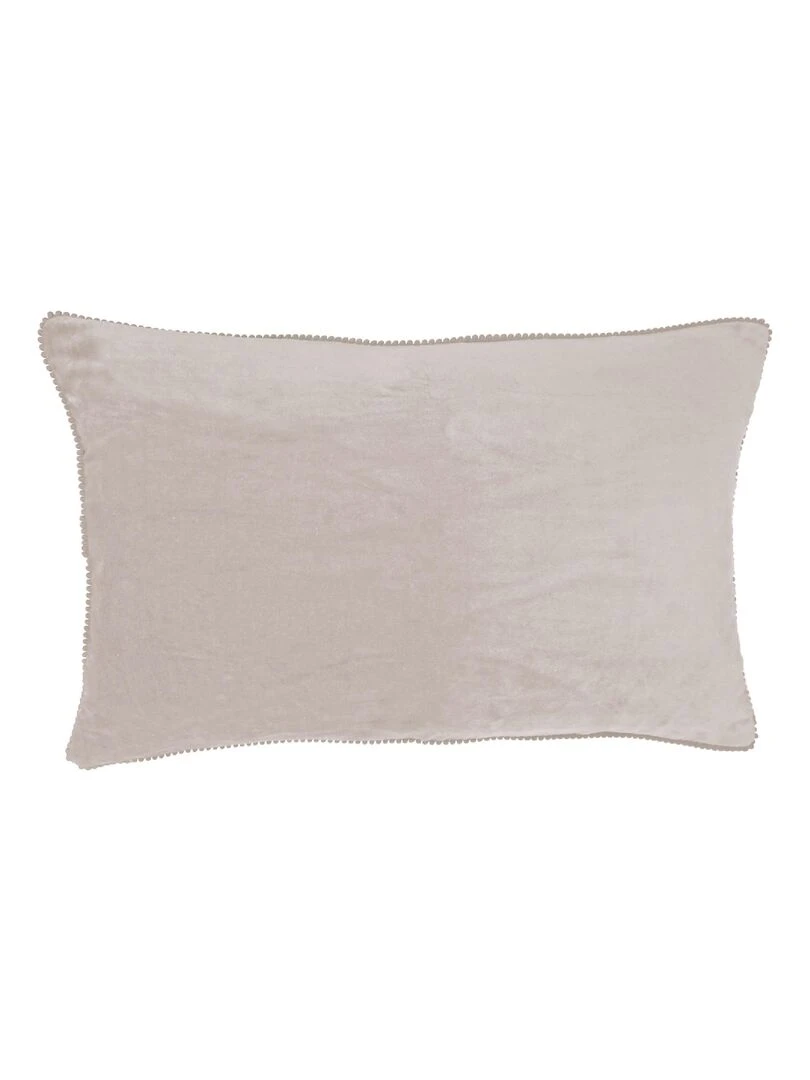 Coussin en velours avec contour perlé 'Deko&co'   Orange