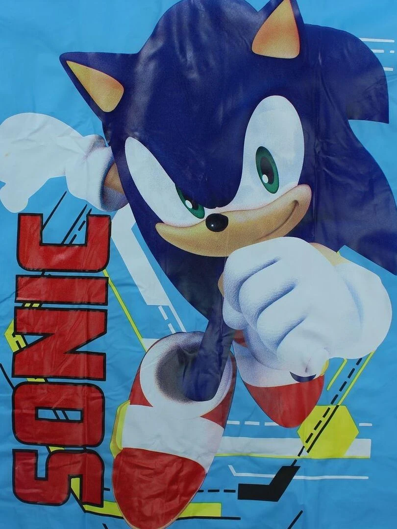Sonic   Impermeable garçon imprimé Sonic   Bleu