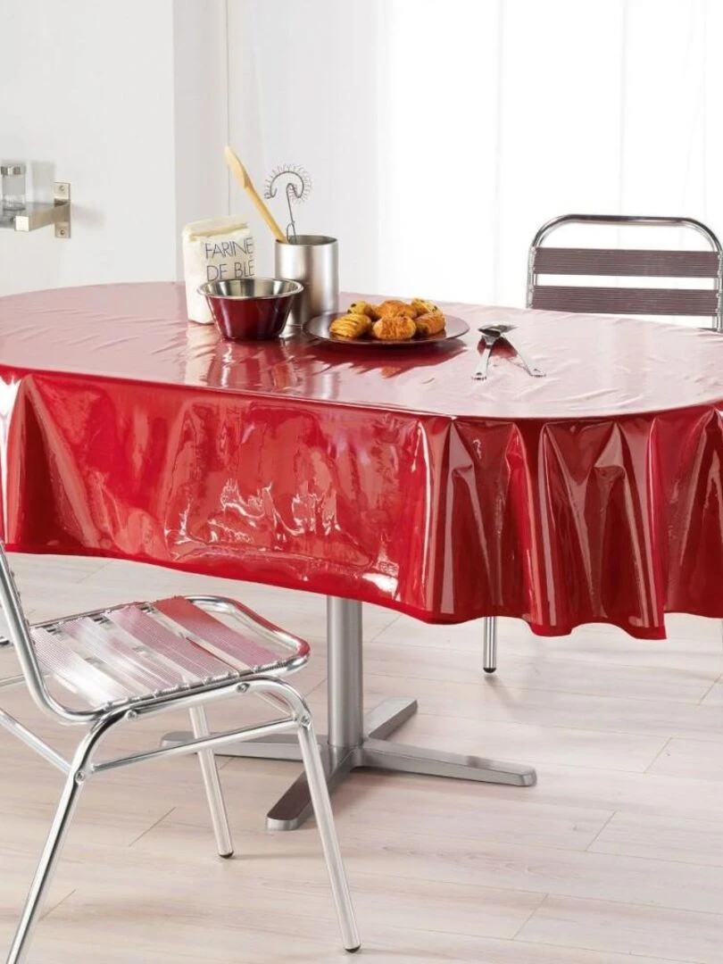 Nappe de protection ovale 140x240 cm Cristal transparent Transparent