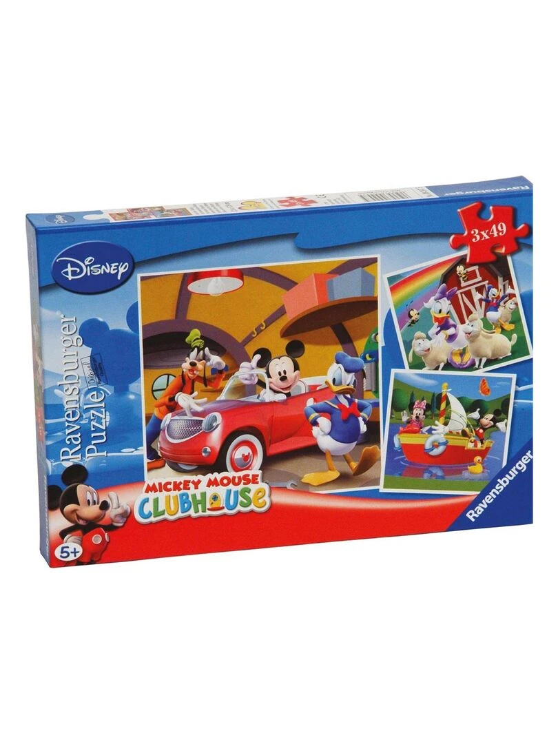 Puzzle 3 x 49 pièces   Tout le monde aime Mickey   N/A