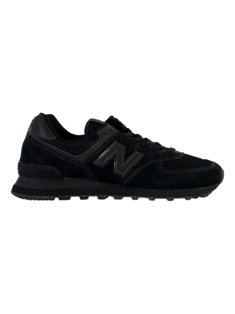 Basket Cuir New Balance 574 Noir