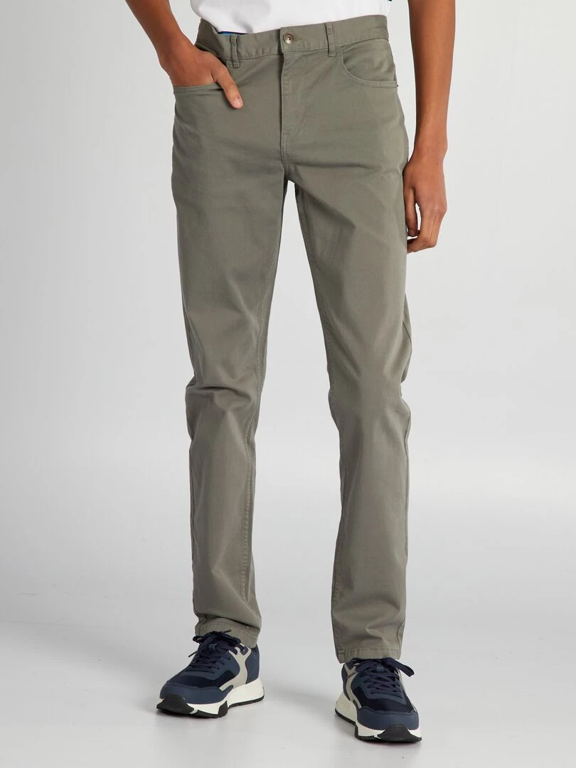 Pantalon slim L36 +1m90 Vert