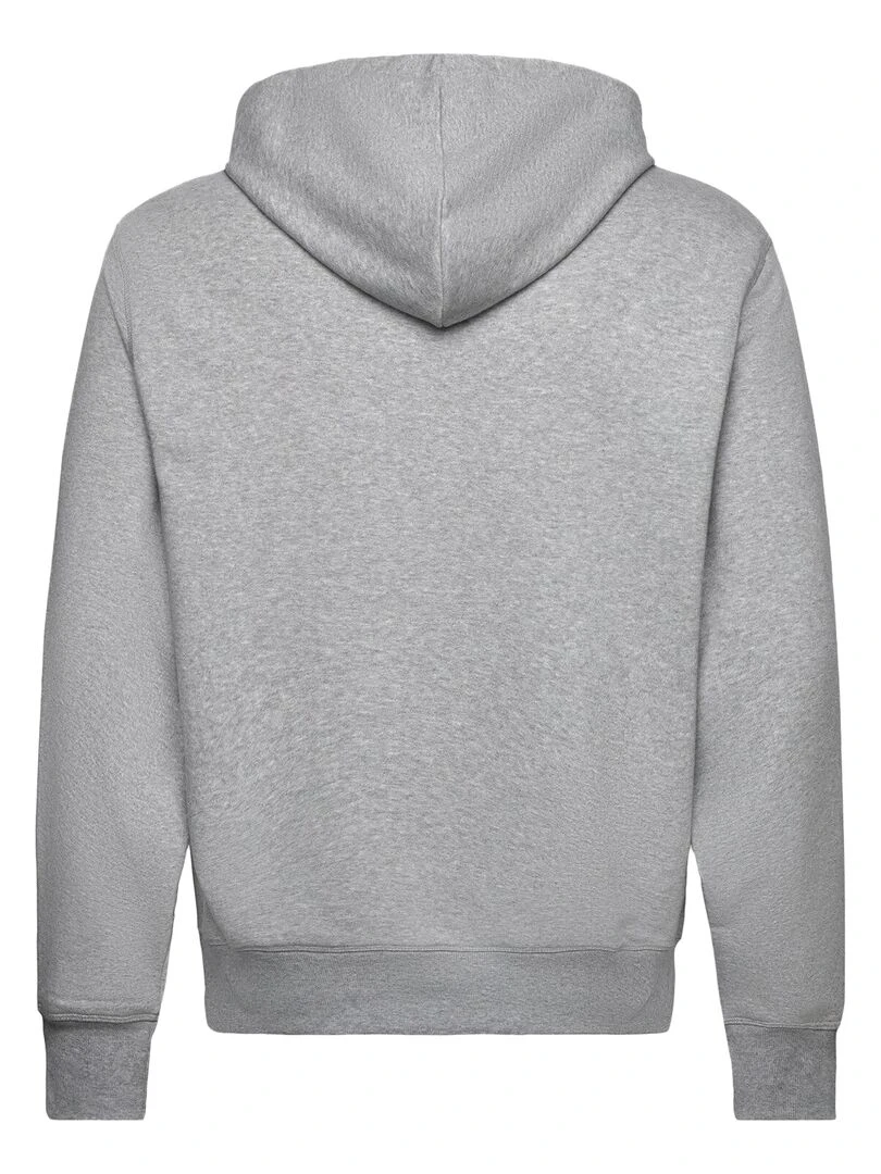 Sweat à Capuche New Balance Essentials Stacked Logo Fleece Hoodie Gris