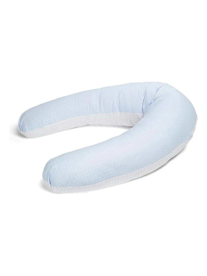 Coussin d'allaitement Bebe évolutif BLEU 160 CM Déhoussable avec remplissage mircrofibres Bleu