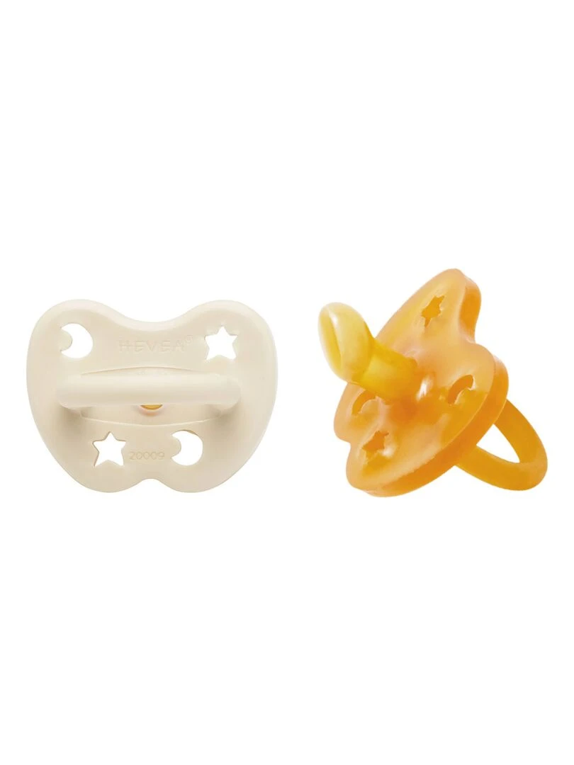 Lot de 2 tétines physiologiques Milky white et Natural 3 36 mois Multicolore