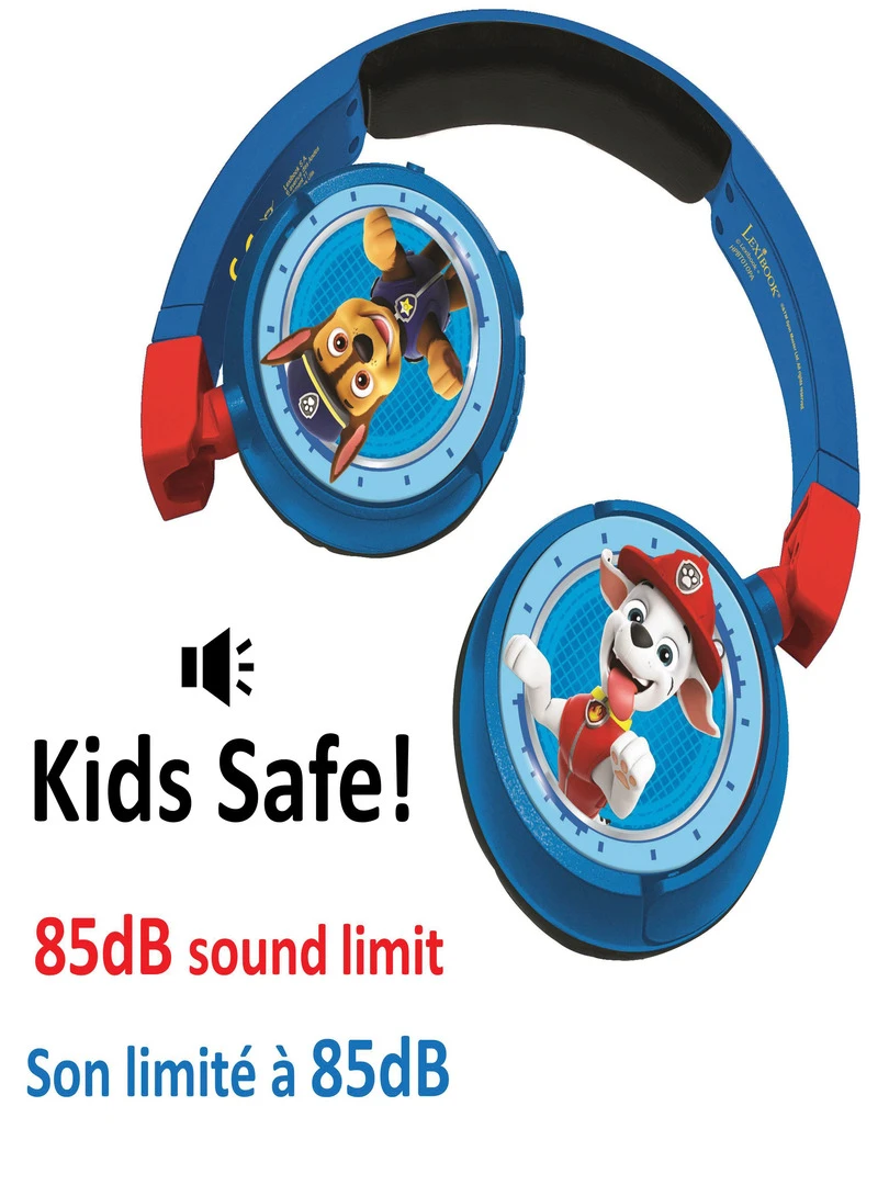 Casque 2 En 1 Bluetooth® Et Filaire Limitation De Son Design Pat’ Patrouille   N/A