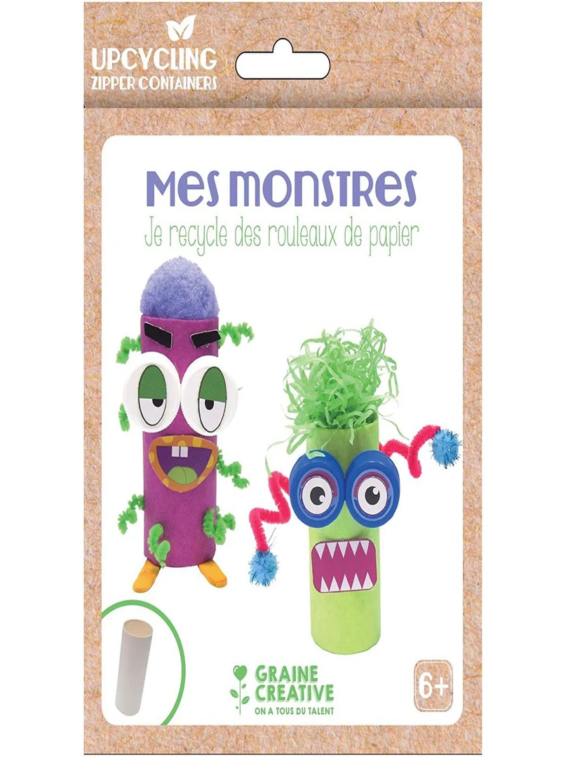 Kit Upcycling Rouleau En Carton Pour Petits Monstres N/A