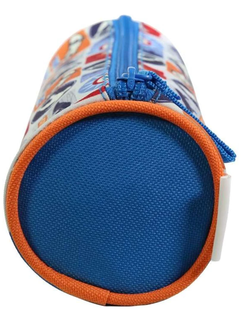 BAGTROTTER Trousse scolaire ronde Phileas Bleue Skate   Bleu