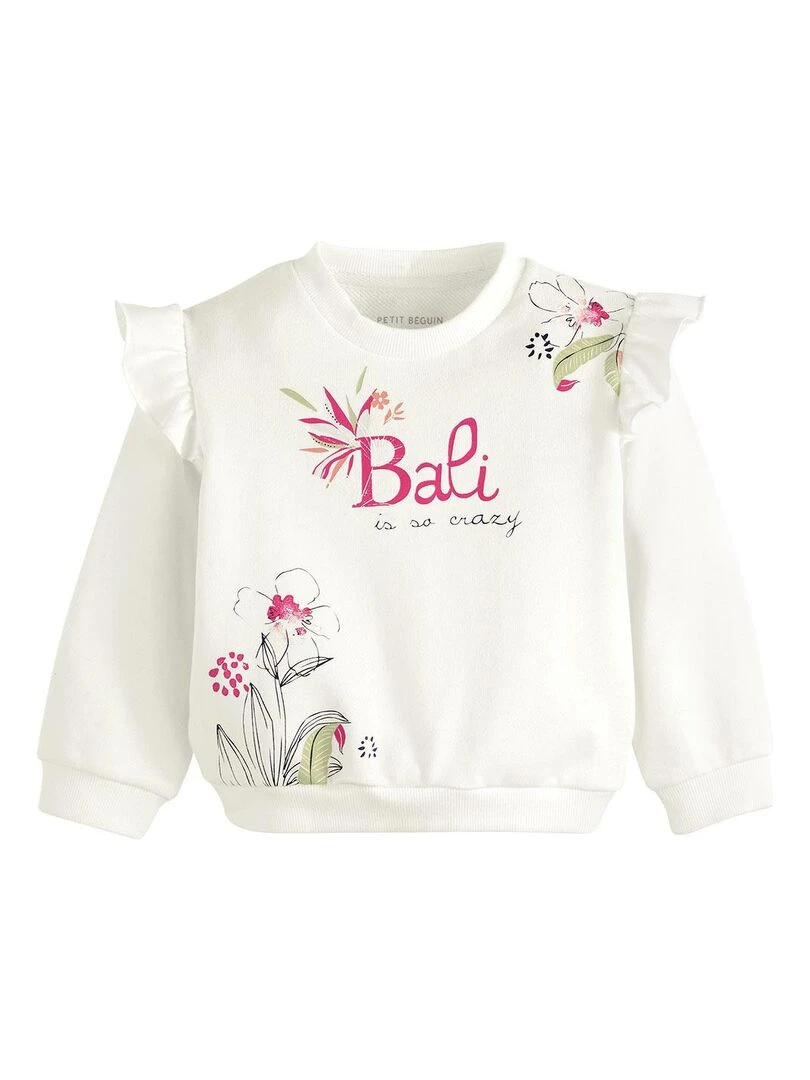 Sweat shirt enfant Olbia Ecru