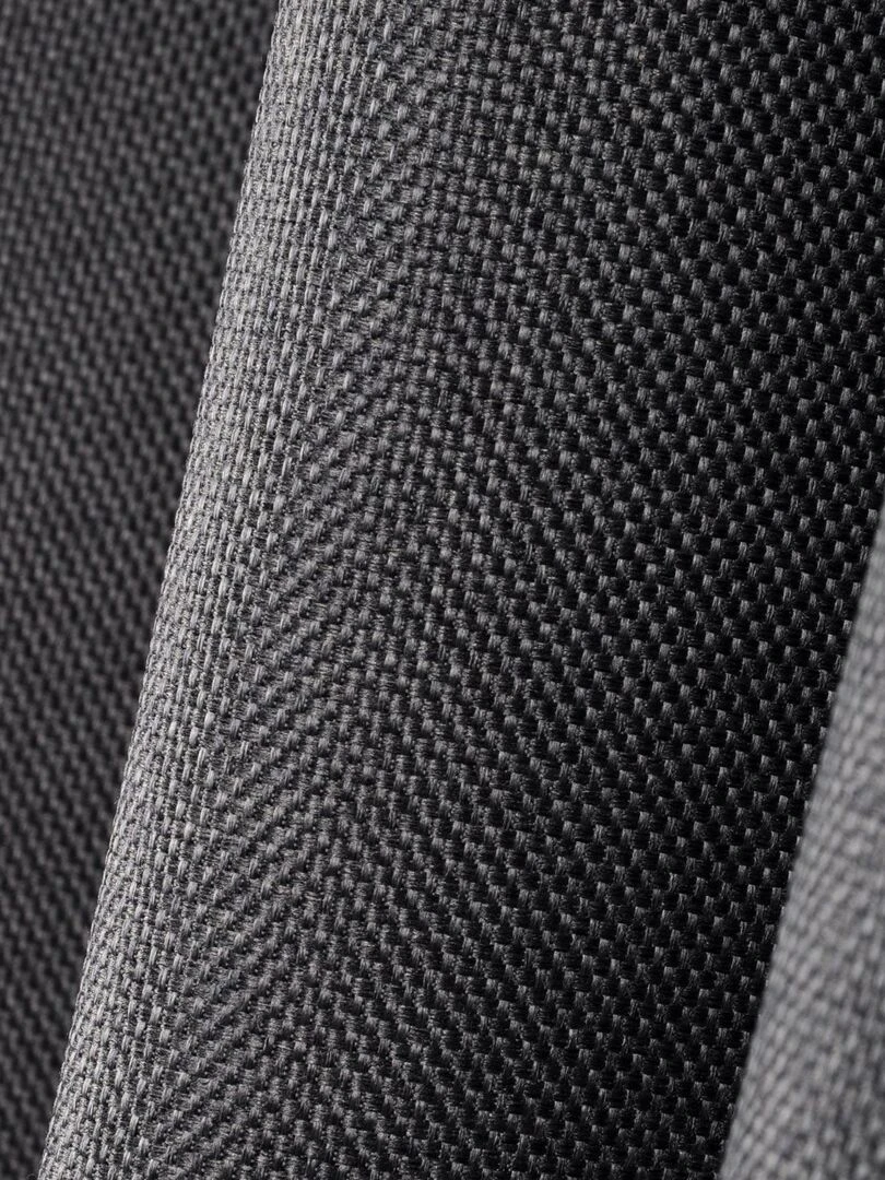 Rideau occultant uni tramé   gris anthracite
