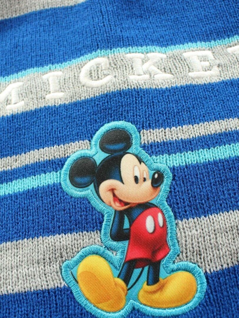 Disney   Bonnet gant garçon Imprimé Mickey   Bleu