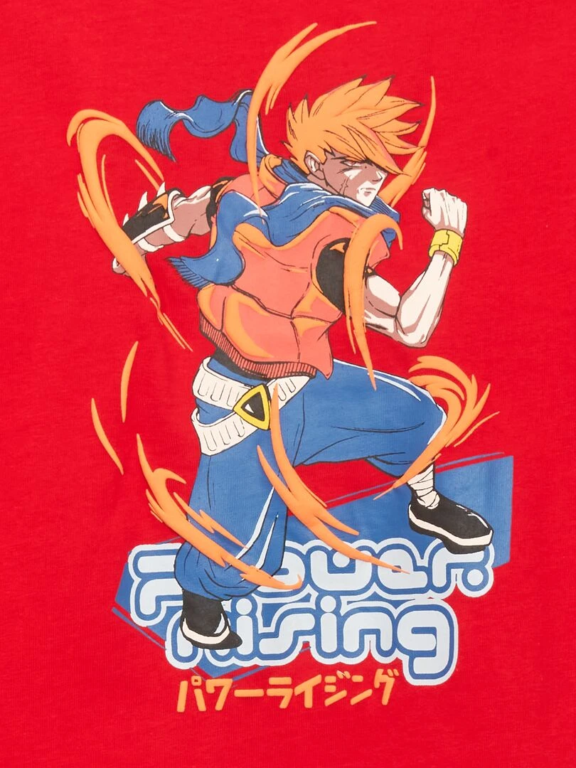 T shirt imprimé 'japon' ROUGE