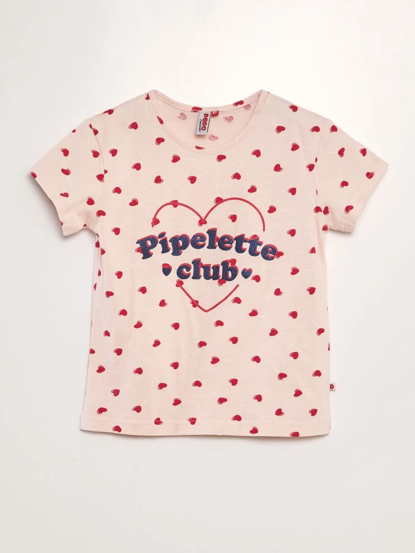 Ensemble de pyjama 'copines'   2 pièces   Rouge