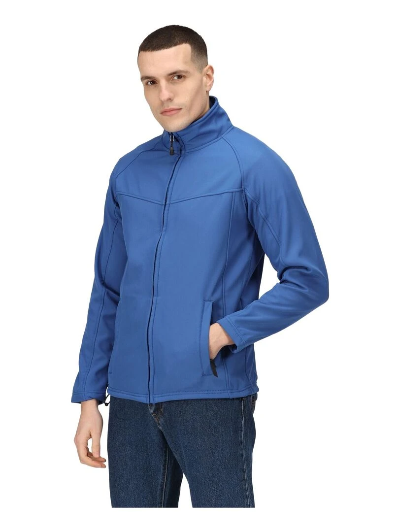 Regatta   Veste softshell UPROAR   Bleu fluo