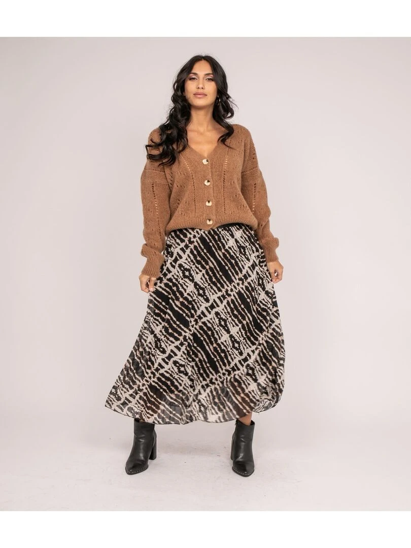 Gilet boutonné KAELLE   Marron caramel
