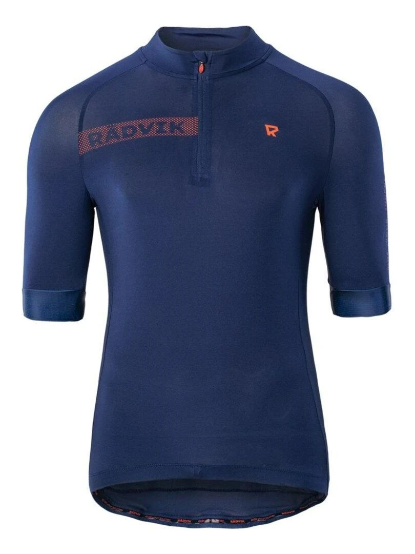 Radvik Maillot de cyclisme ALPHA Bleu Orange