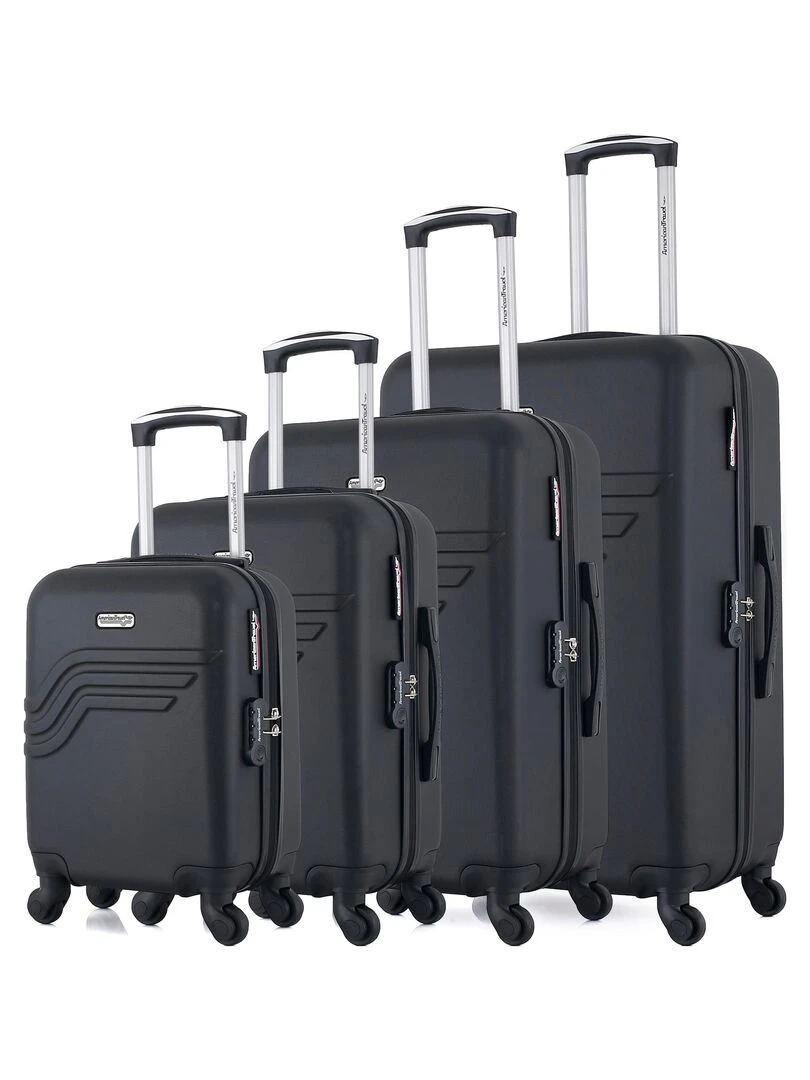 AMERICAN TRAVEL SET DE 4 QUEENS M Noir