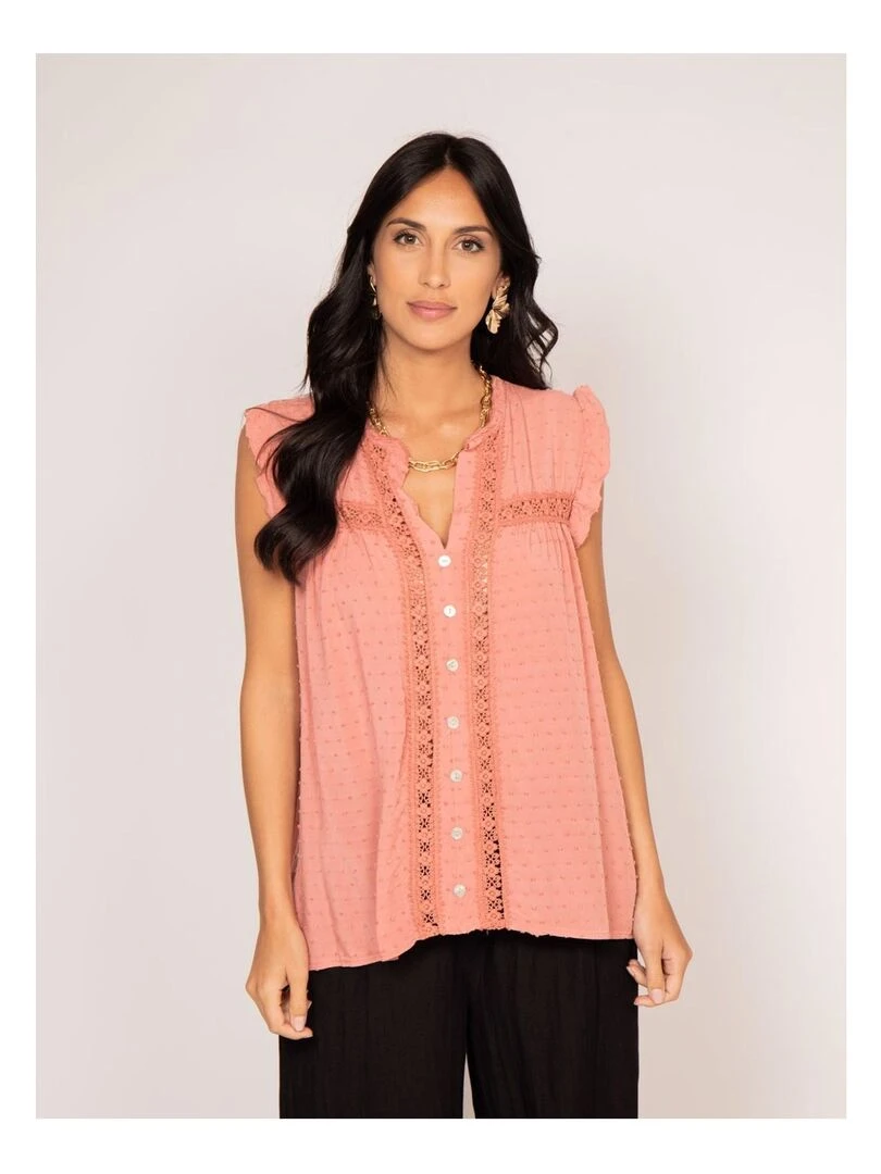Chemise sans manches FLORIDA Rose