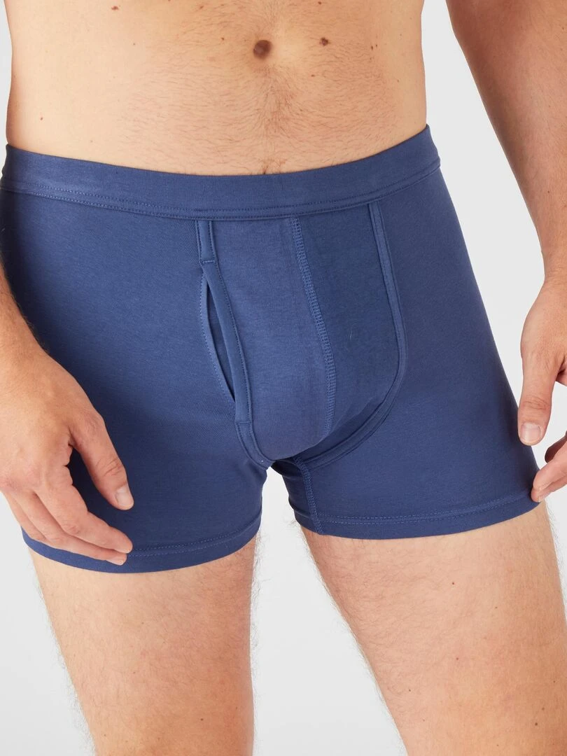 Lot de 2 boxers ouverts Damart Bleu