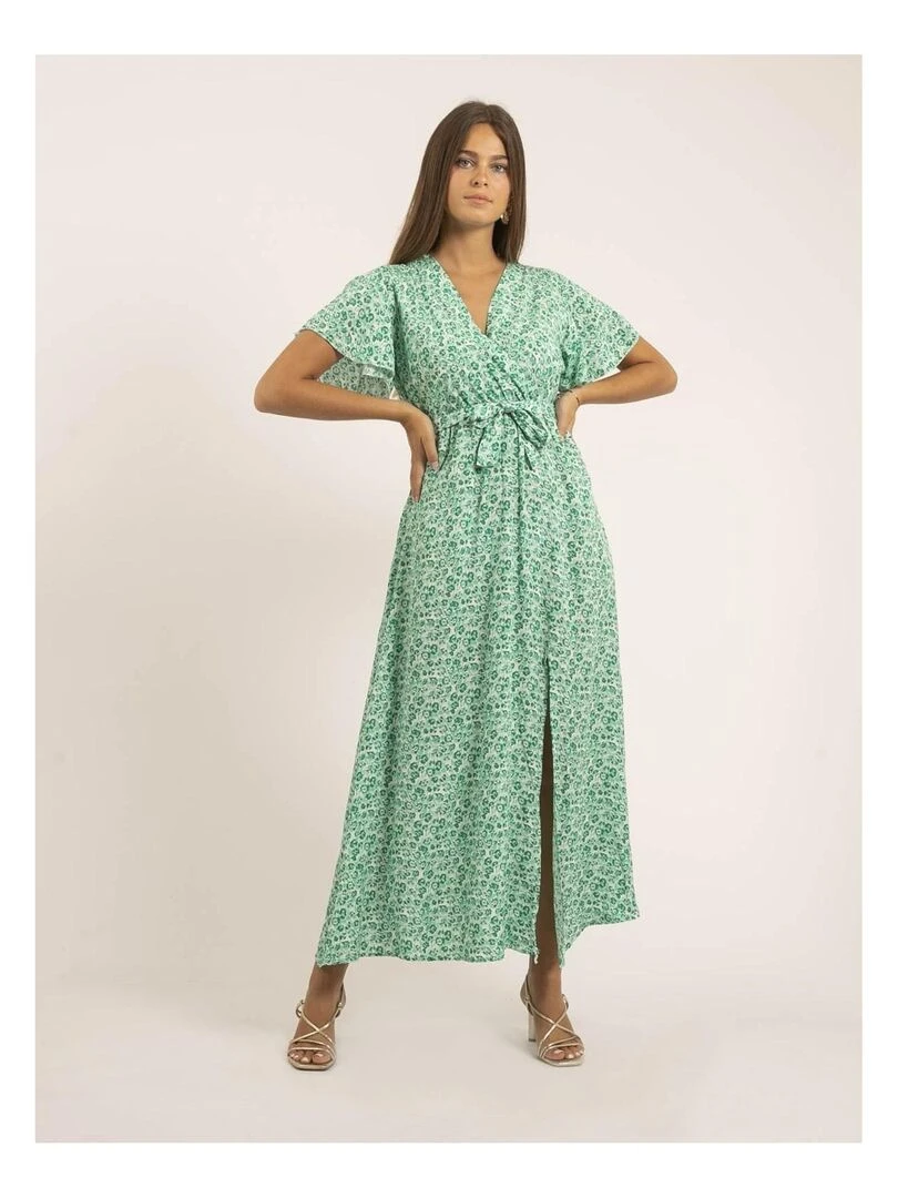 Robe longue motifs IFAM Vert