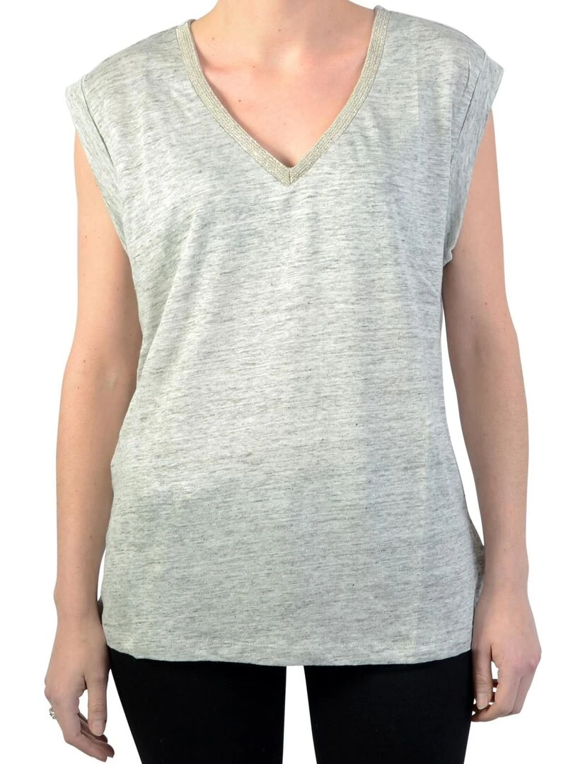 Tee Shirt Le Temps Des Cerises F Chris Gris