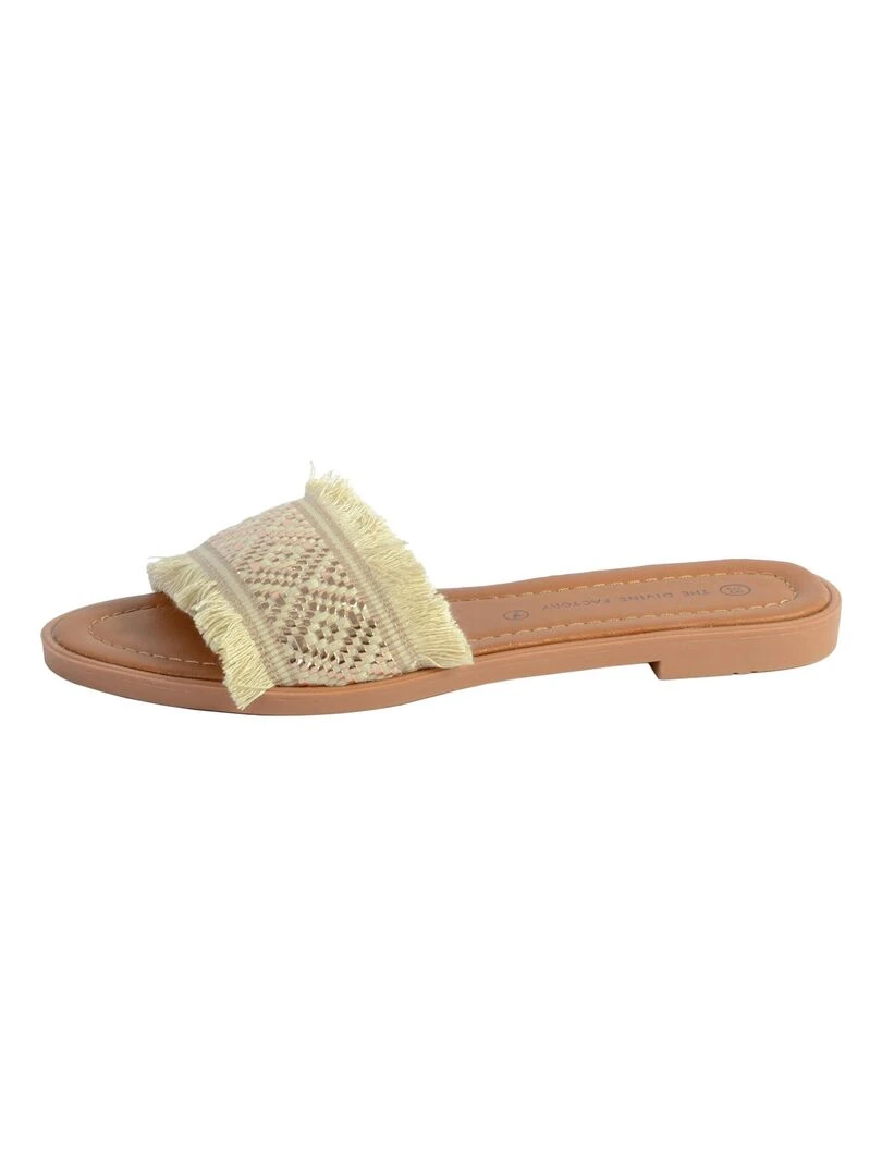 Sandale Mule The Divine Factory Doré/or