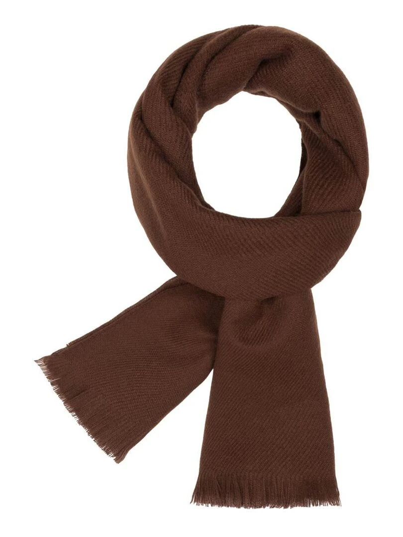 Echarpe Sherpa Fabriqué en France Marron foncé