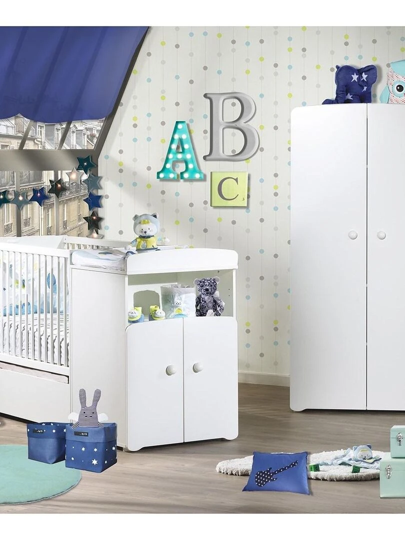 Lit combiné BASIC BABYPRICE Blanc