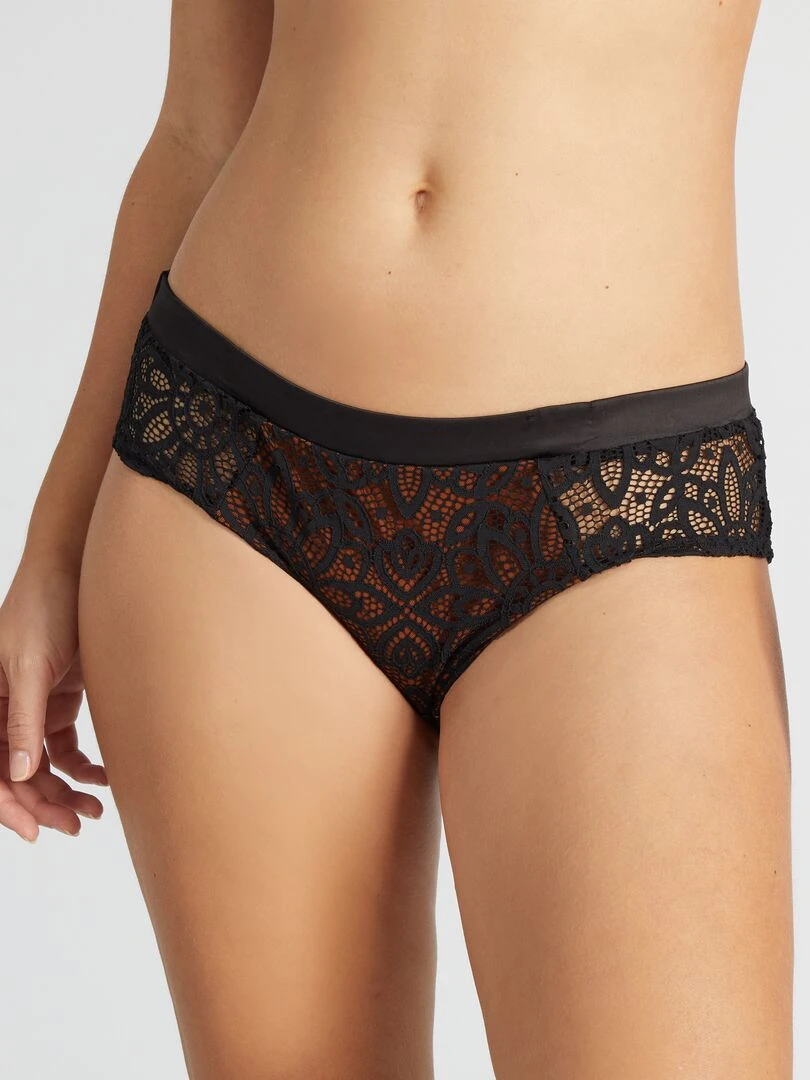Shorty en dentelle 'Envie de lingerie' Noir