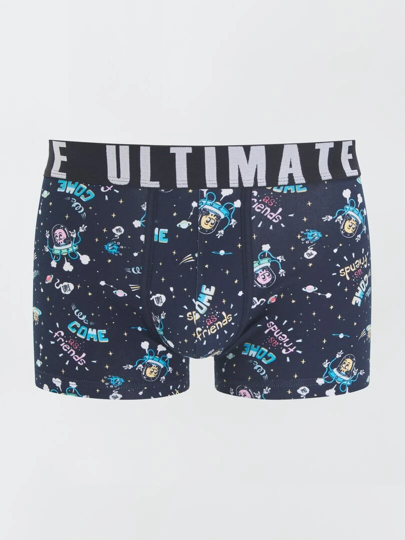 Lot de 3 boxers fantaisie Bleu/rose
